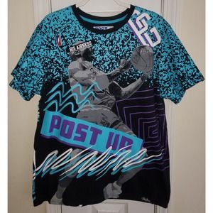 Post Game Graphic T Shirt Air Jordan Michael 2X Chicago Bulls Post Up XXL Black